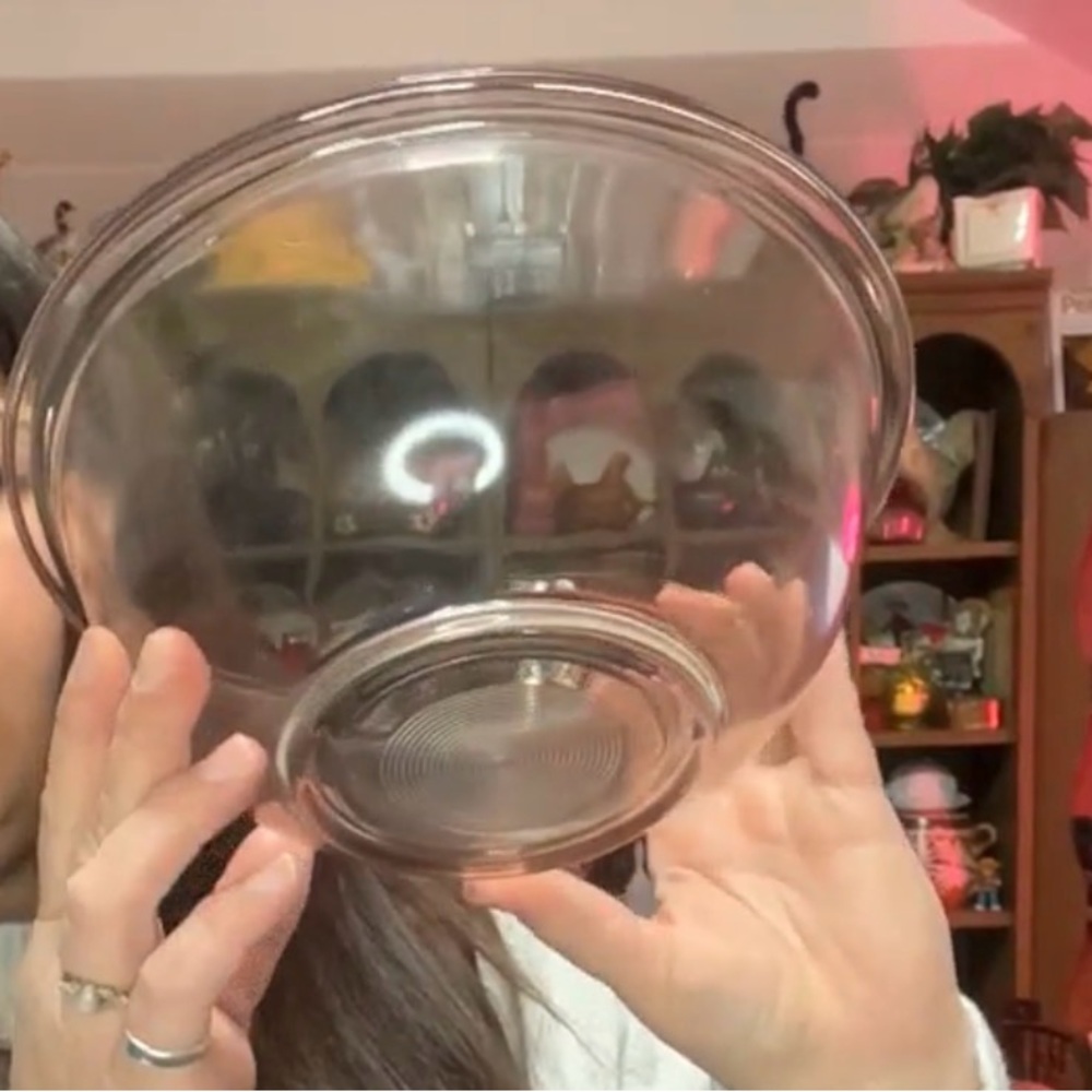 Clear Glass Mixing Bowl